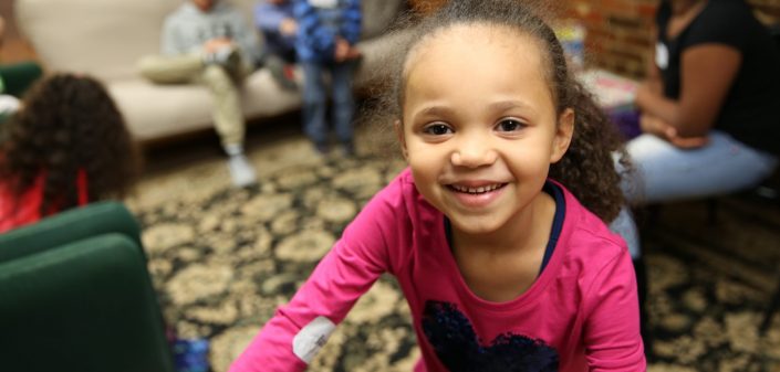 Families gathered at Neighbors' Night